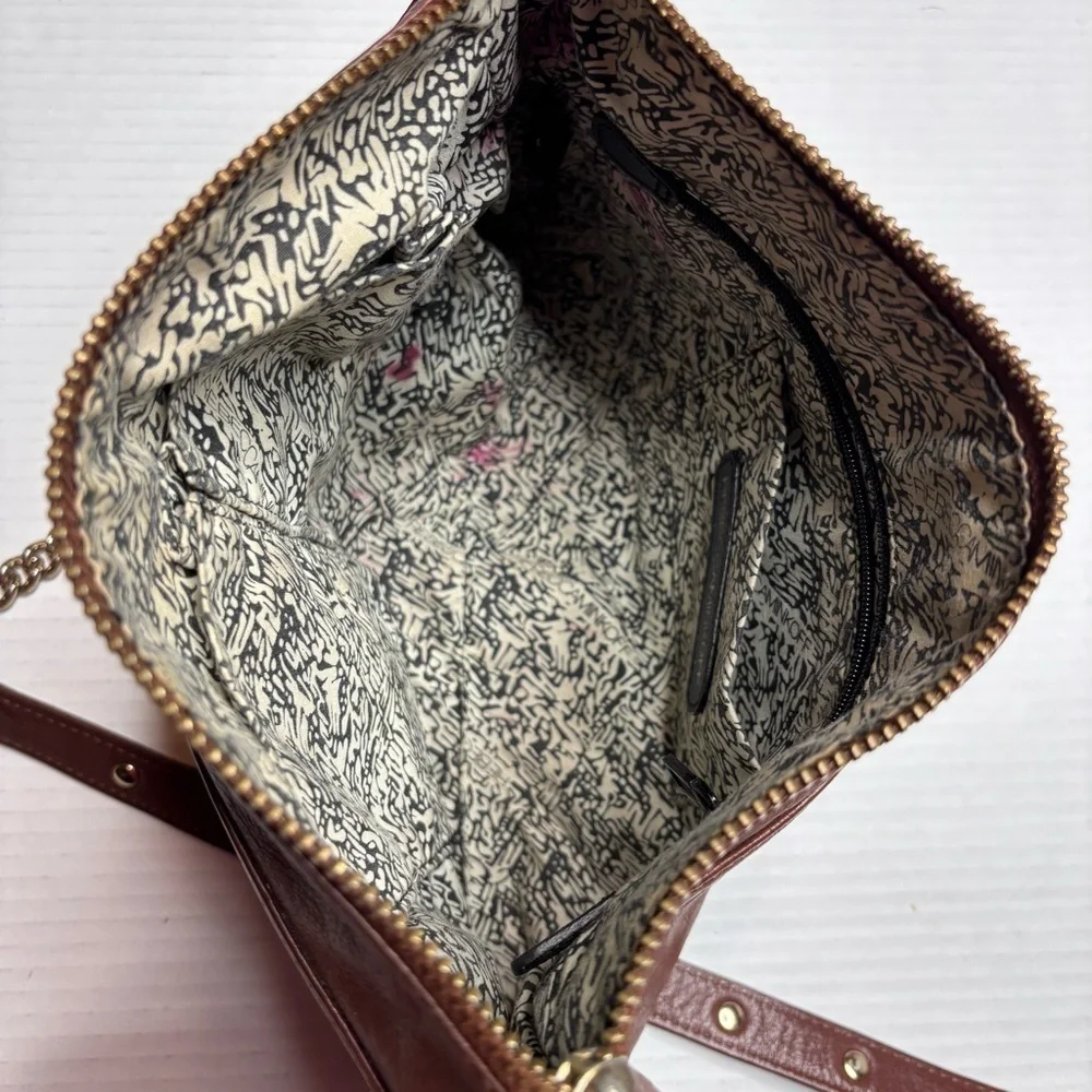 REBECCA MINKOFF Brown Mini Mac Crossbody Bag